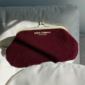 Dolce and Gabbana Velvet Clutch